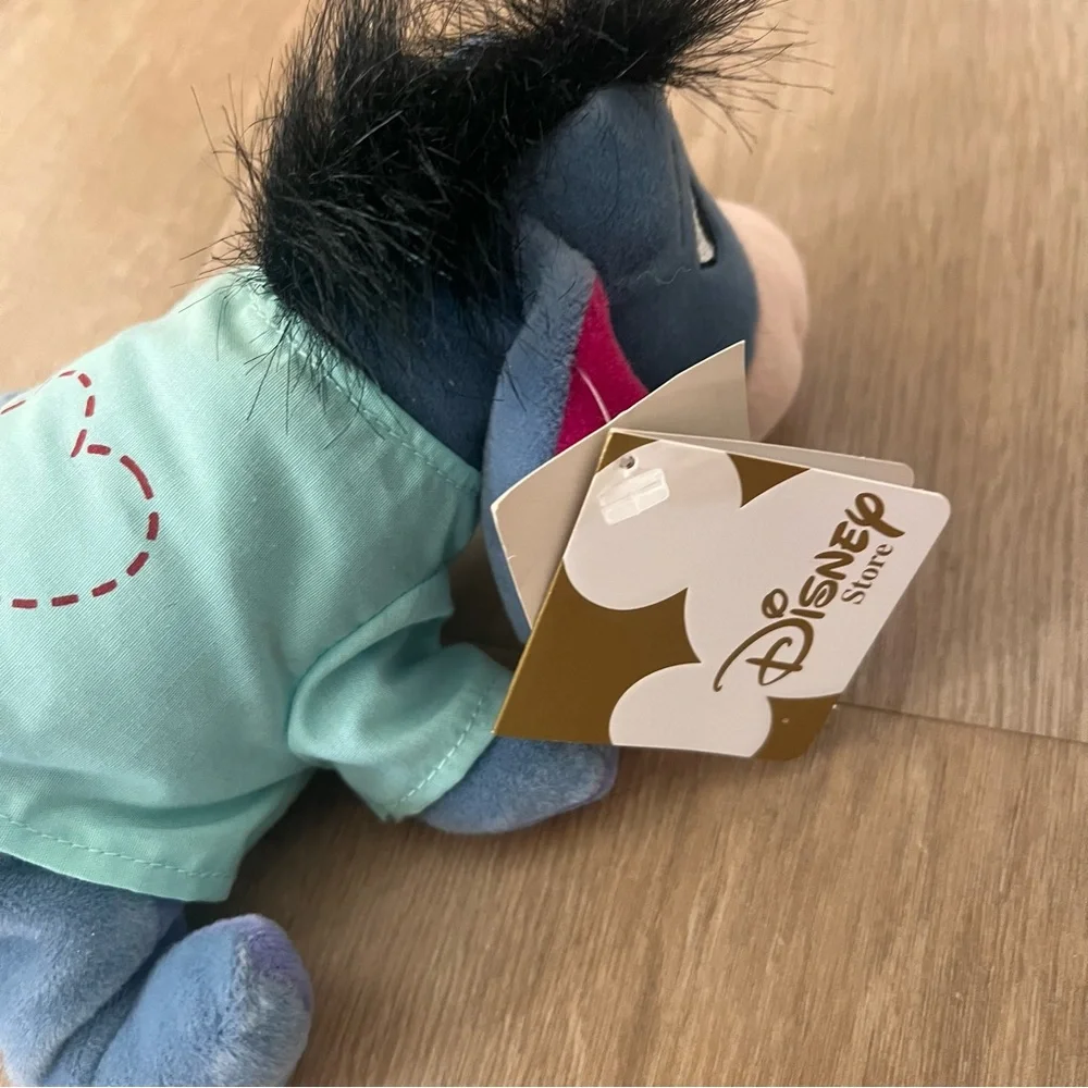 Vintage 2001 UK Disney Store Collection, Patient Eeyore, Mini Bean Bag Plush Toy